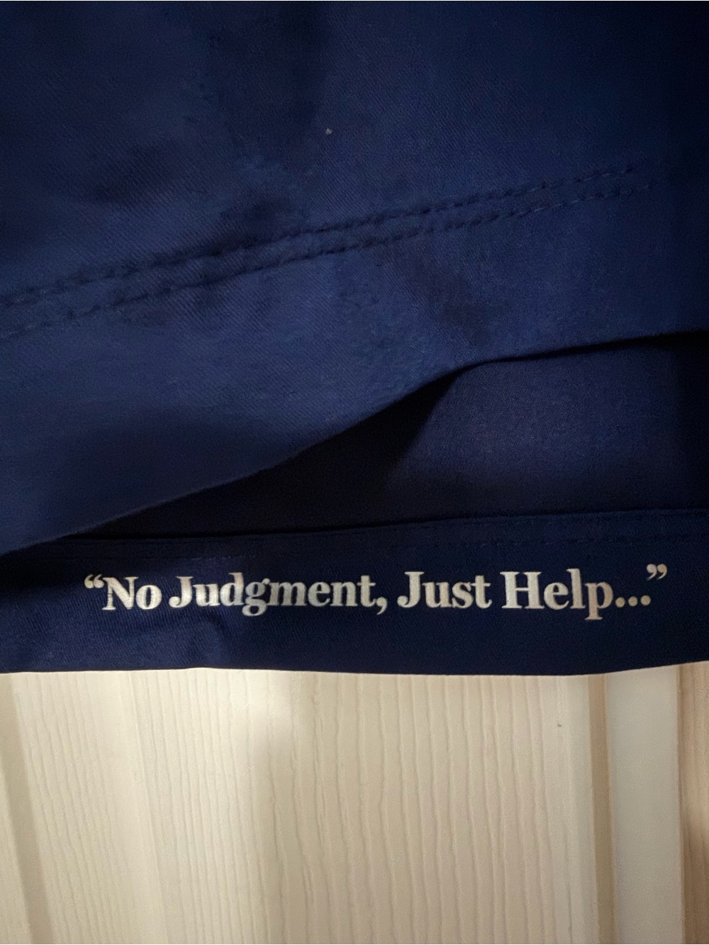 Healing Hands Navy Scrub Top - Short Sleeve - Picture 3 of 10